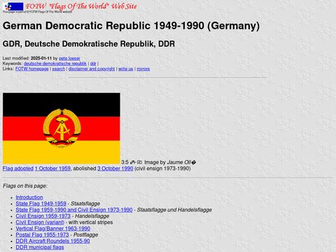 Flags of the World - East Germany