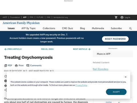 American Family Physician - Treating Onychomycosis