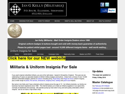 Ian Kelly Military Insignia