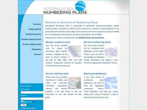 International Numbering Plans