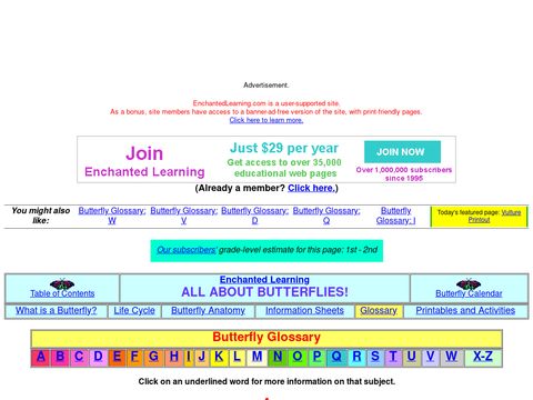 Butterfly Glossary