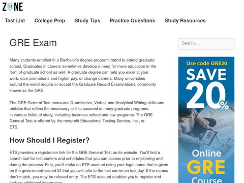 Study Guide Zones GRE Guide