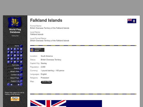 World Flag Database - Falkland Islands