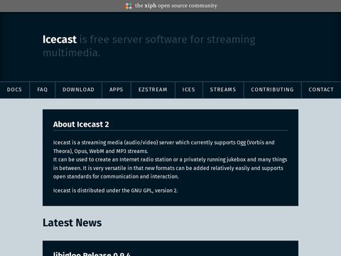 Icecast Streaming Media Server