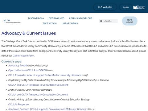 Ontario College and University Library Association