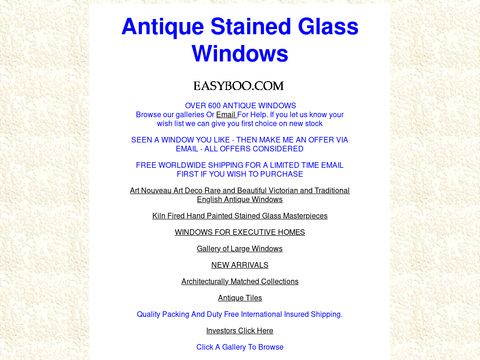 Antique Stained Glass Windows