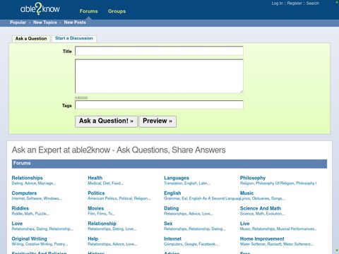 Ask an Expert