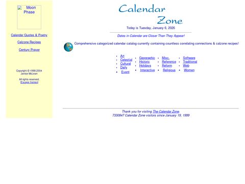 Calendar Zone