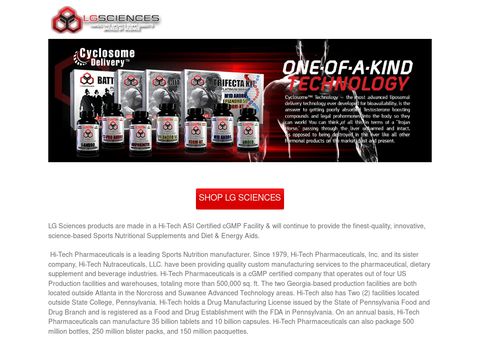 LG Sciences -Testosterone Boosters and Sports Supplements Backed By Nutrition Sciences