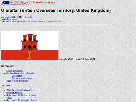 Flags of the World - Gibraltar