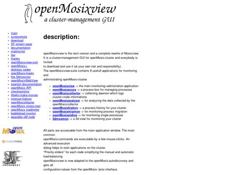 openMosixview cluster-management GUI