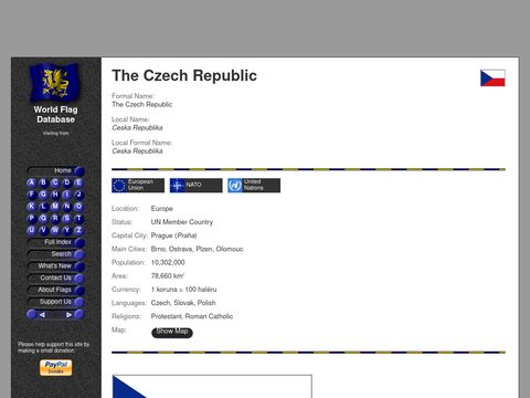 World Flag Database - The Czech Republic