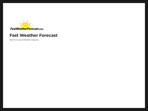 Fast Weather Forecast
