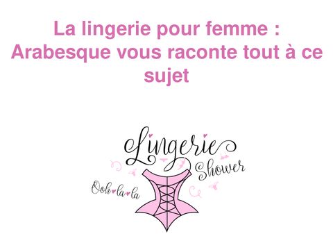 Arabesque Lingerie