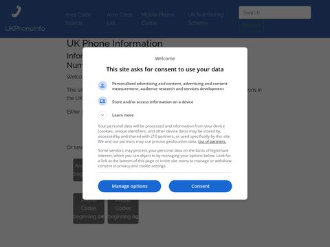 UK Phone Information