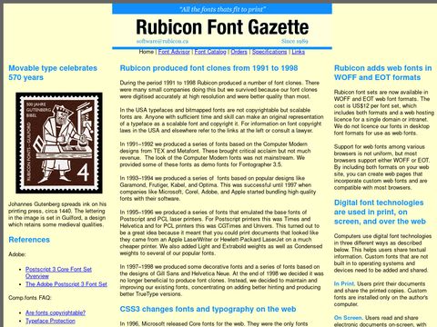 Rubicon Font Library