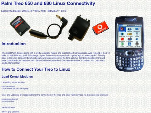 Palm V and Linux