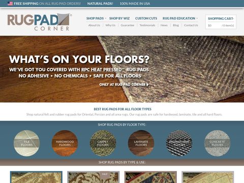 Rug Pad Corner - Area Rug Padding