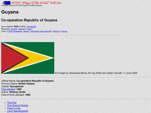 Flags of the World - Guyana