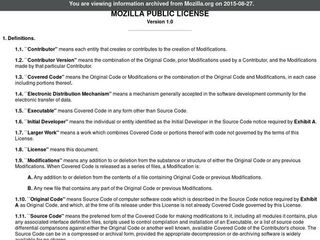 Mozilla Public License Version 1.0