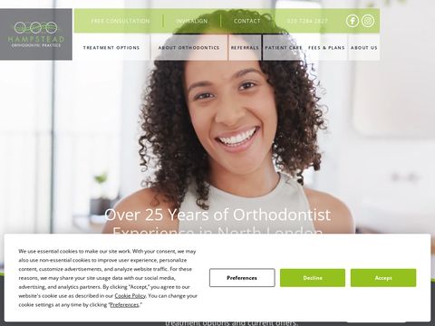 Dental treatment orthodontist