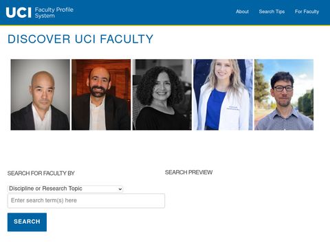 University of California Irvine Faculty Profiles
