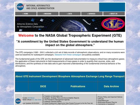 Global Tropospheric Experiment (GTE)