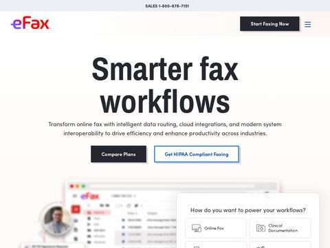 eFax - Internet Fax to Email Services