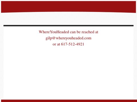 Whereyouheaded.com