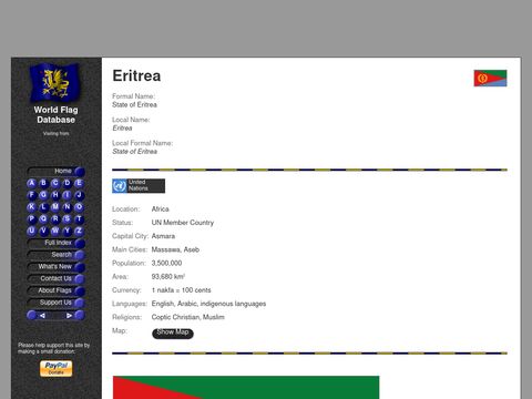 World Flag Database - Eritrea
