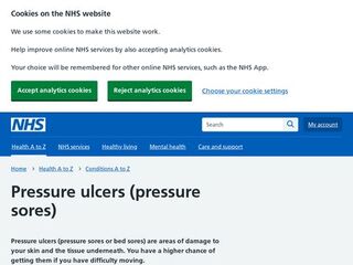 NHS Choices - Pressure Ulcers