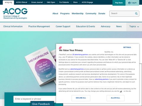 American College of Obstetricians and Gynecologists